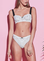 Bild in den Galerie-Viewer laden, Annalisa Balconette-Set aus Spitzen-BH und Unterteil